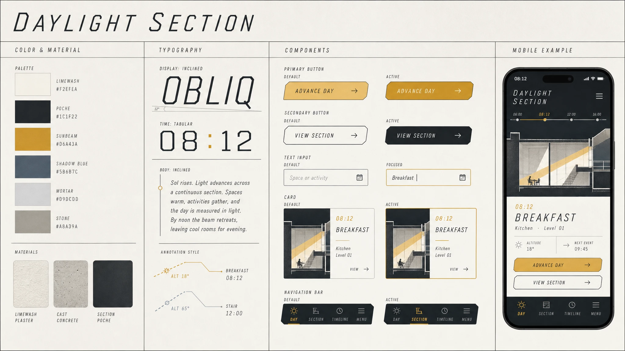 Daylight Section design system