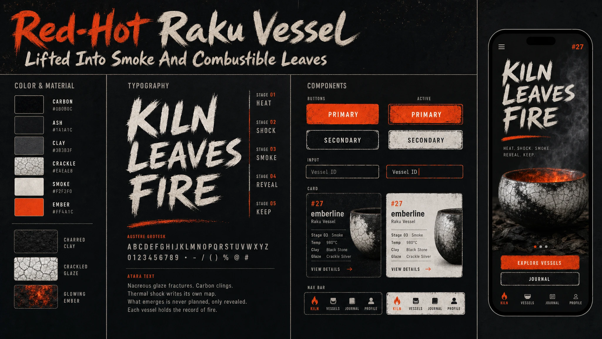Raku Smoke Flash design system