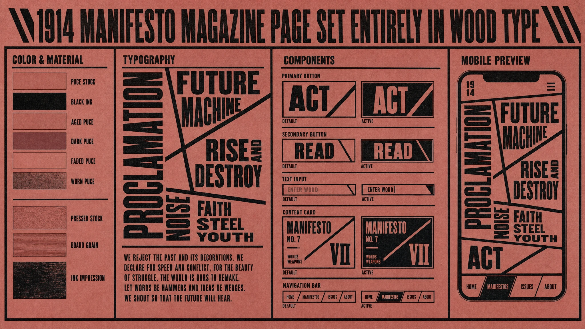 Blast Manifesto Page design system