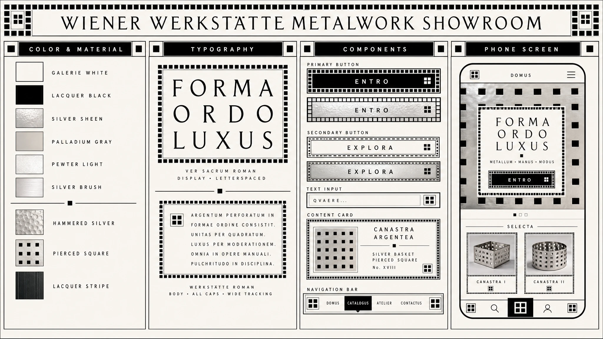 Hoffmann Gridsmith Showroom design system