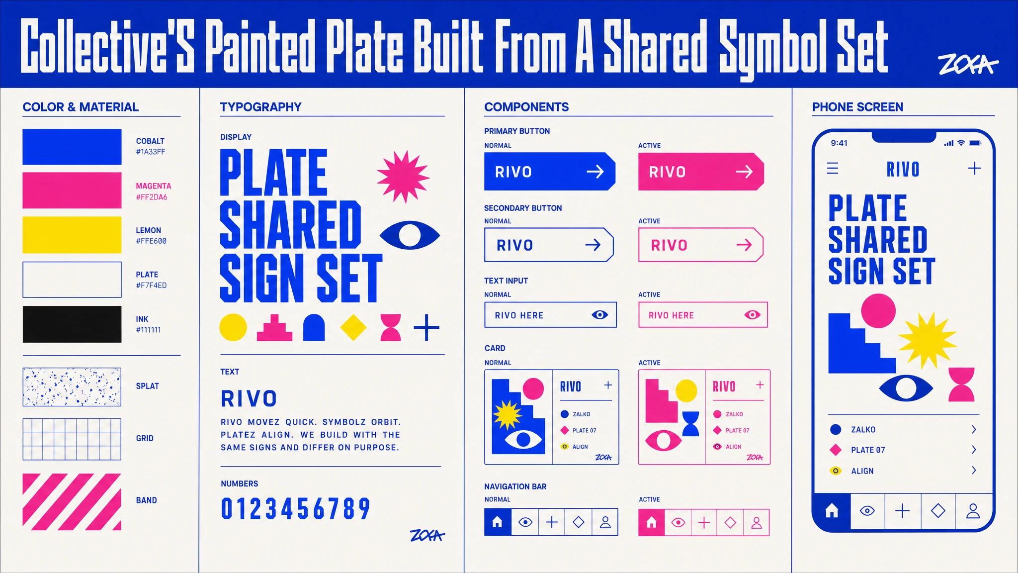 Toyism Signed Collective Plate design system