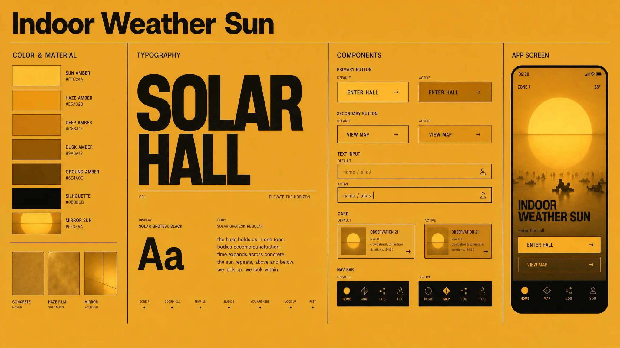 Indoor Weather Sun design system
