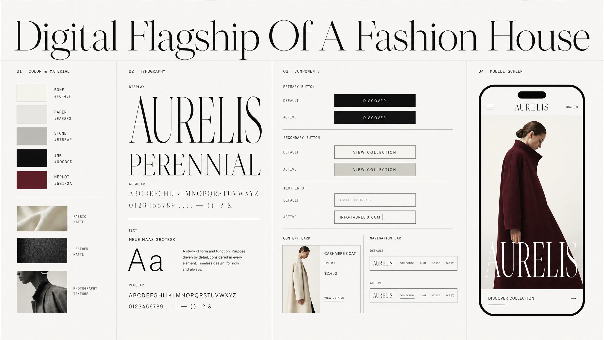 Luxury Fashion Flagship design system