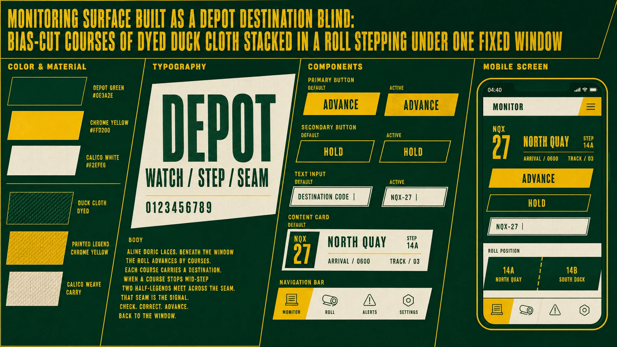 Depot Blind Courses design system