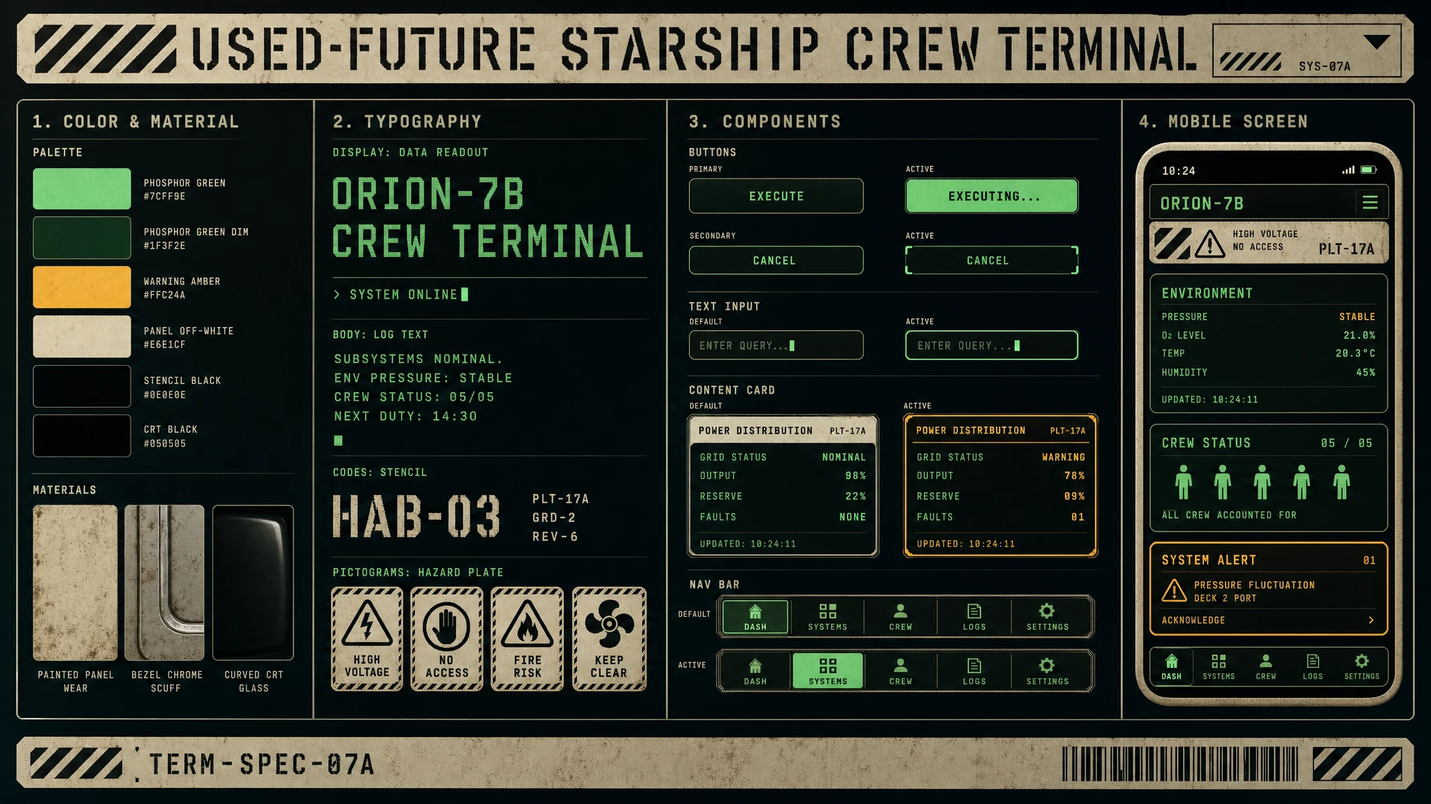 Industrial Starship Terminal design system