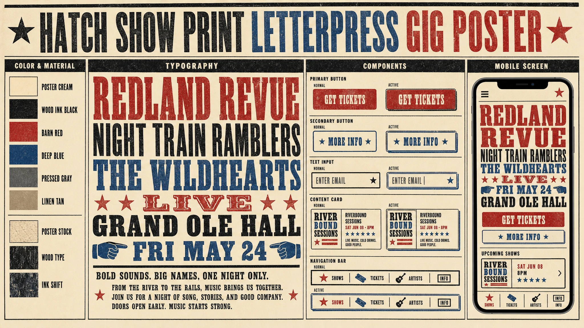 Hatch Show Print design system