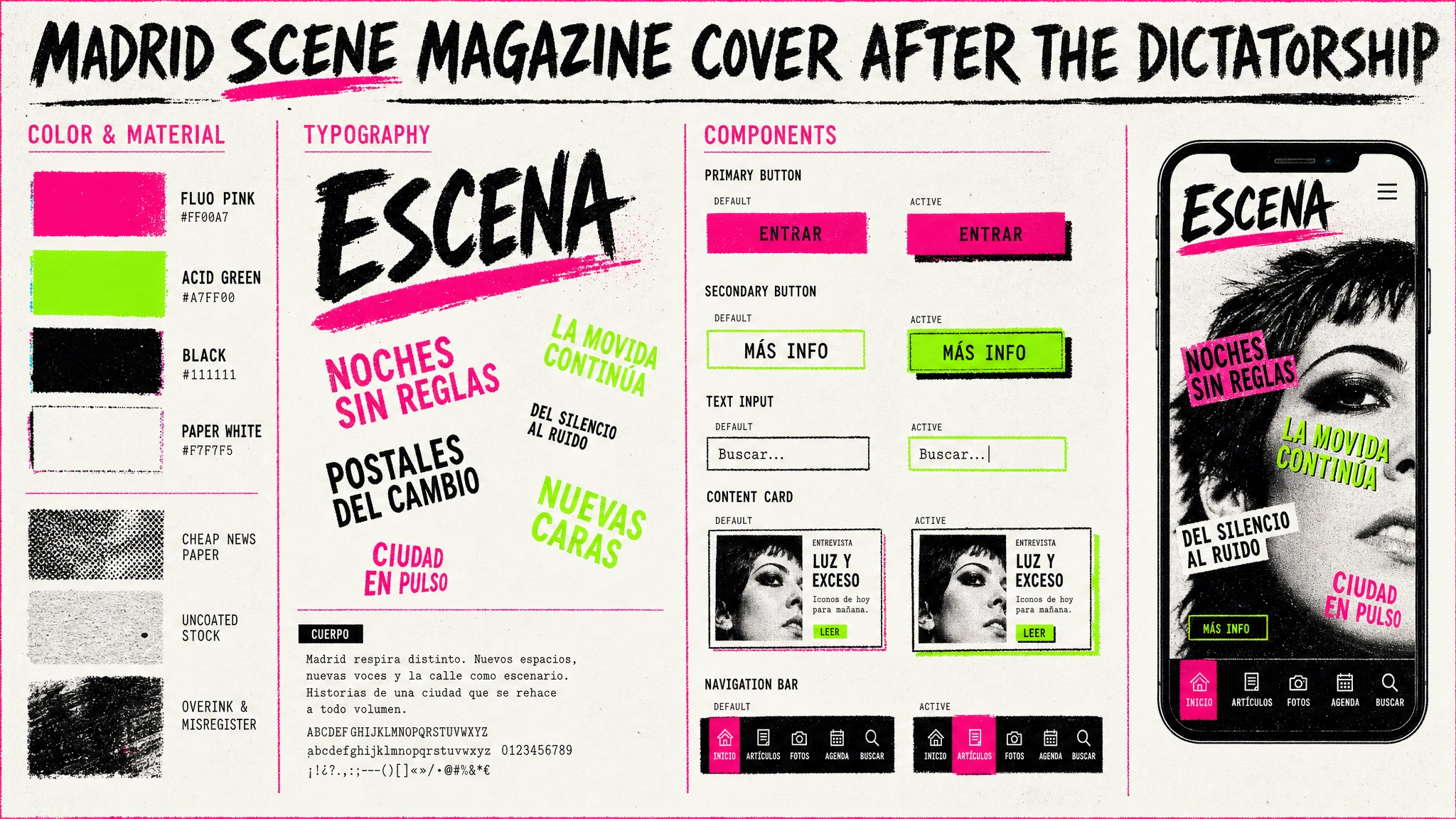 Movida Scene Magazine design system