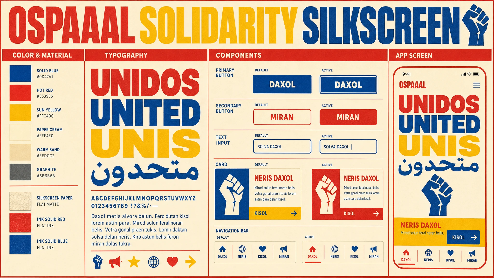 Ospaaal Poster design system