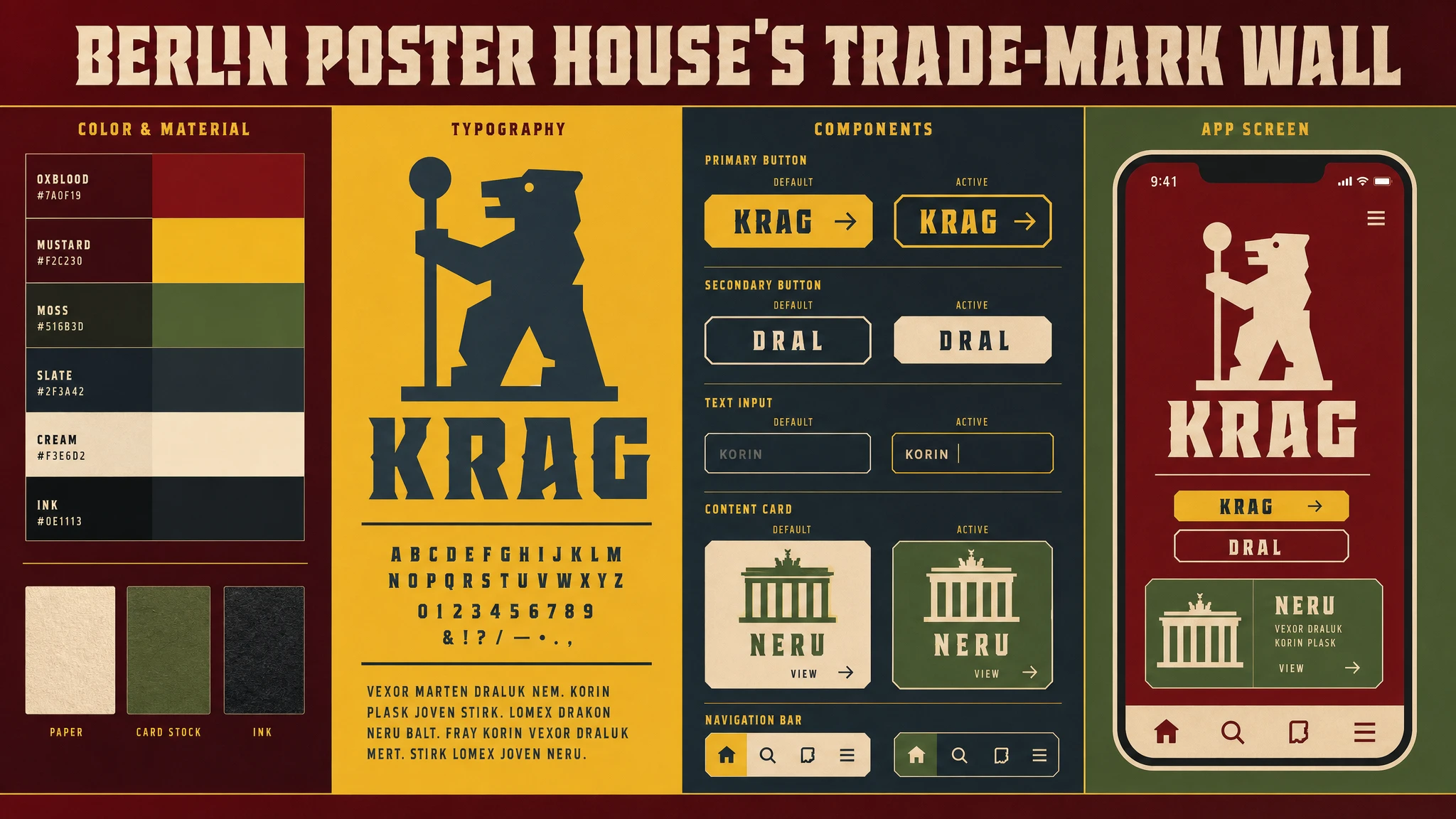 Plakatstil Object Poster design system