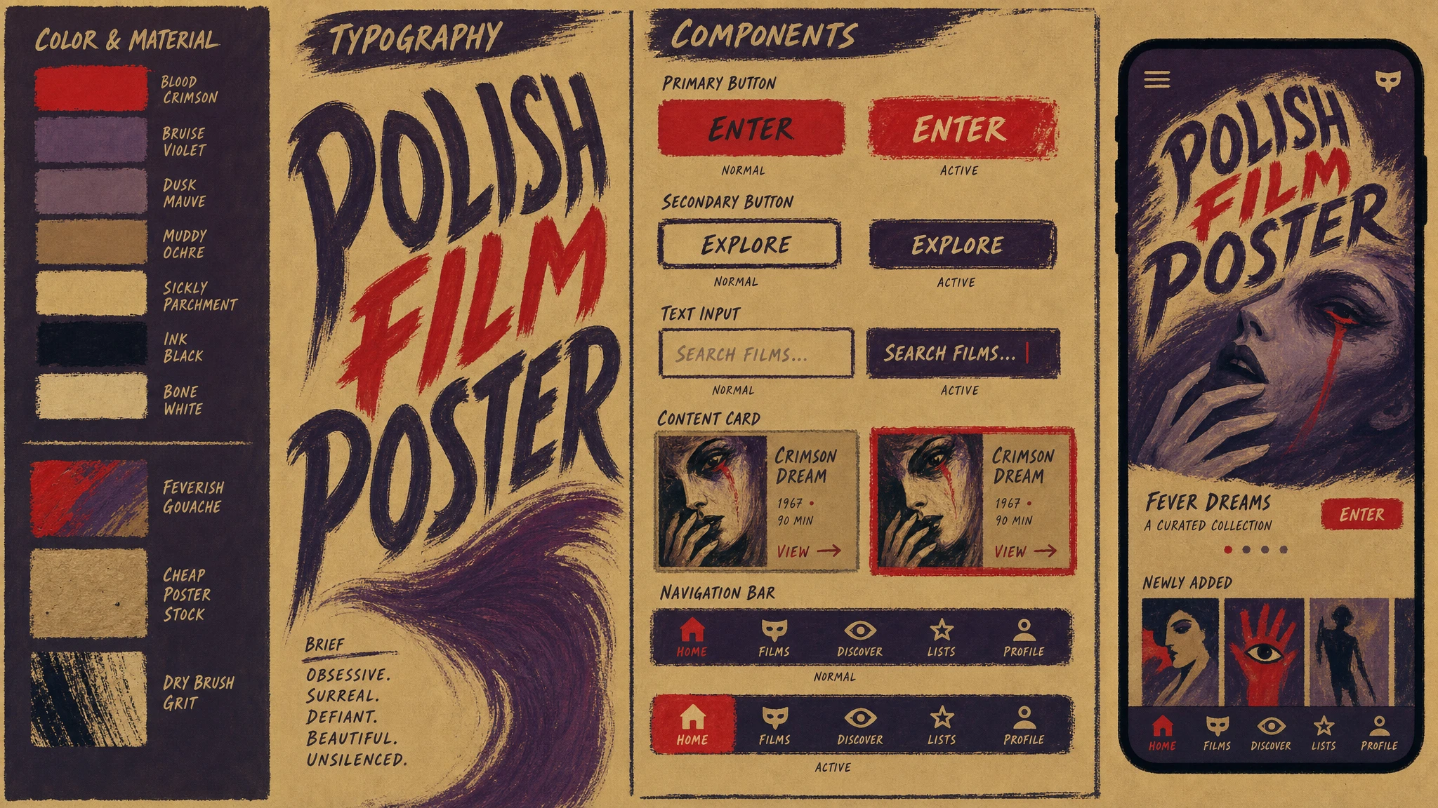 Polish Film Poster design system