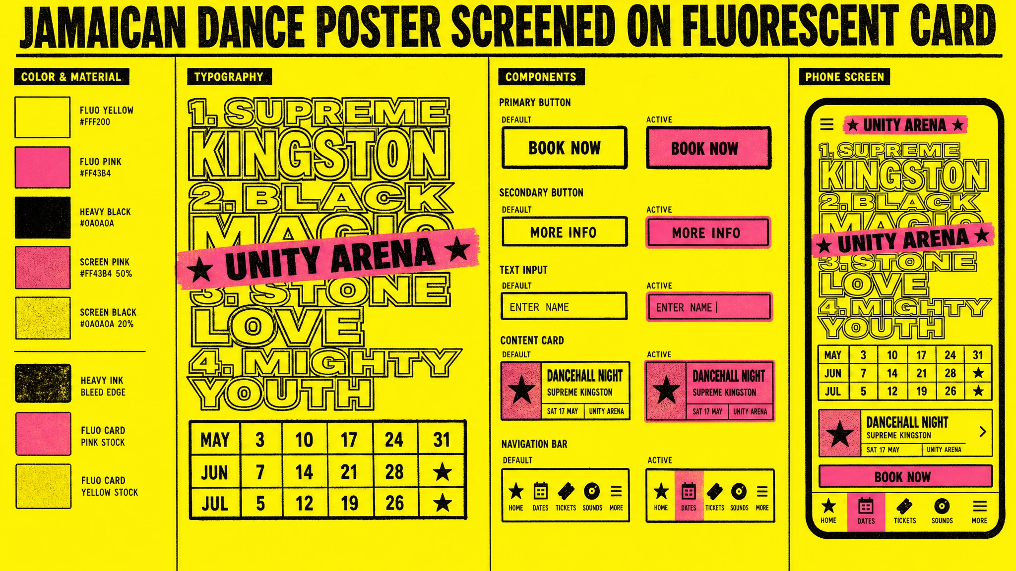 Soundsystem Dance Poster design system