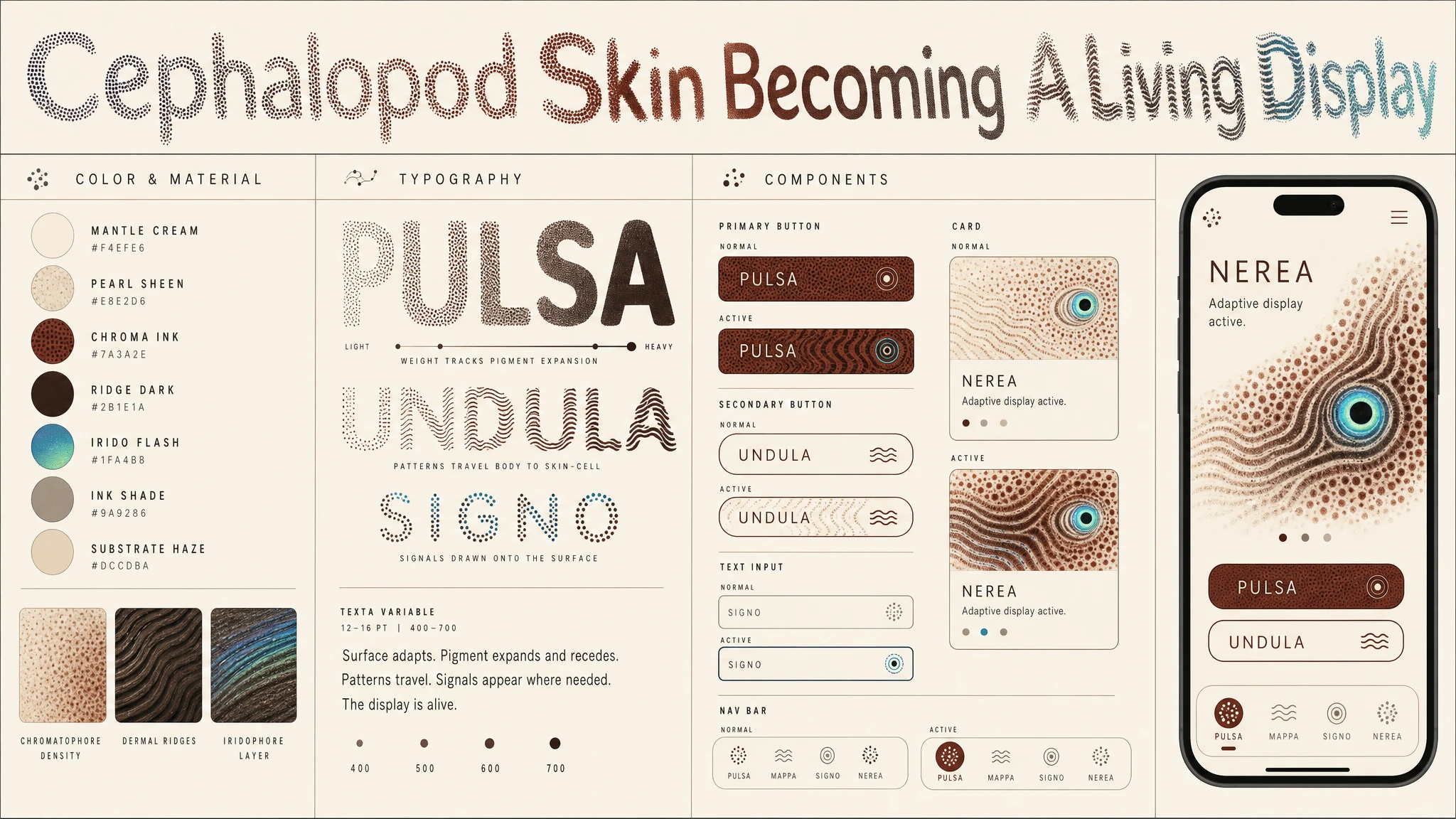 Chromatophore Skin Language design system
