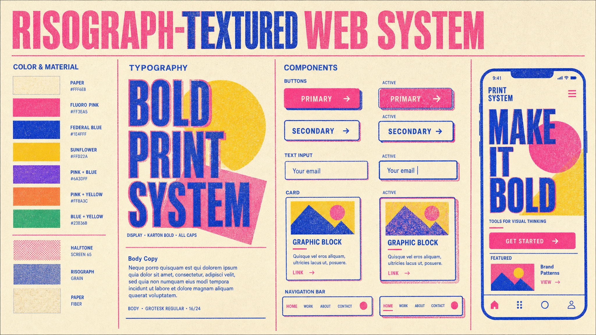 Risograph Web System design system